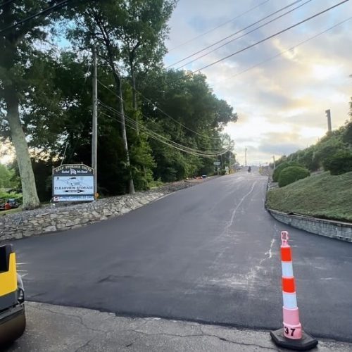 Cooper Paving Specialists main street paving in a culdesac